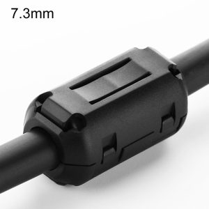 UGREEN Detachable Snap Type Filter Anti-interference Magnetic Ring for Round Audio Video Cable, Diameter: 7.3mm