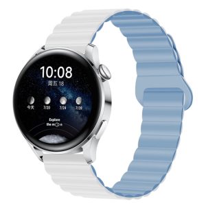 Two Color Magnetic Silicone Watch Band, 20mm
