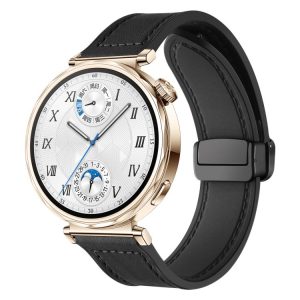 xDfind Crazy Horse Pattern Silicone Skin Magnetic Buckle Watch Band, 18mm, 20mm, 22mm