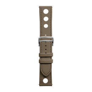 xDfind Flat-head Hole Palm Texture Vegan Leather Watch Band, 20mm, 22mm