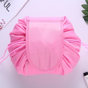 Travel Large Volume Drawstring Bag Cosmetic Sundries Storage Bag, Pink, Gray Blue, Light Grey, Light Pink, Mint Green, Navy Blue, Beige, Red, Black, Dark Gray