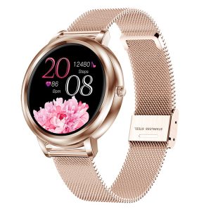 1.09 inch IPS Color Screen IP67 Waterproof Smart Watch, Support Sleep Monitoring / Heart Rate Monitoring / Blood Pressure Monitoring / Multi-sports Mode, Style: Steel Strap, Steel Strap (Gold)