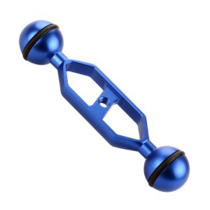 PULUZ 5.0 inch 12.6cm Aluminum Alloy Dual Balls Arm, Ball Diameter: 25mm, 5.0 inch (Blue), 5.0 inch (Red)