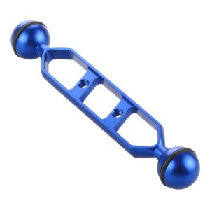 PULUZ 7.0 inch 17.7cm Aluminum Alloy Dual Balls Arm, Ball Diameter: 25mm, 7.0 inch (Blue), 7.0 inch (Red)