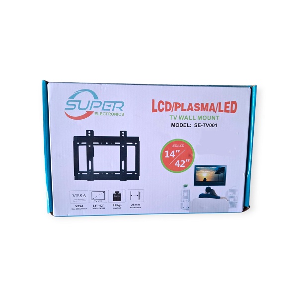 SE-TV001 14"-42" Screen Flat Panel TV Bracket Wall Mount For LED LCD Plasma - Image 4