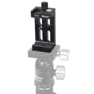 XILETU XJ-8 Aluminum Alloy Camera Head Tripod Mobile Phone Clip