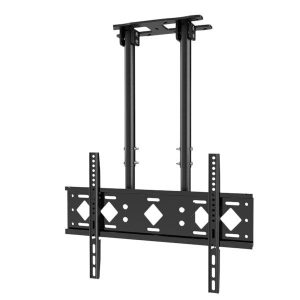 DJ-07 Ceiling Mount TV Bracket with Dual Poles Extra Support for 40-85 Inch TVs