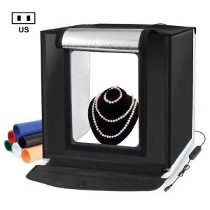 PULUZ 40cm Folding Portable White Light Dimmable Photo Lighting Studio Shooting Tent Box Kit with 6 Colors (Black, Orange, White, Red, Green, Blue) Backdrops, 40cm Box(UK/AE), 40cm Box(US), 40cm Box(UK), 40cm Box(EU), 40cm Box(AU)